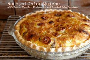 Quiche with Roasted Cipolline Onions