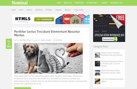 Nominal WordPress Theme