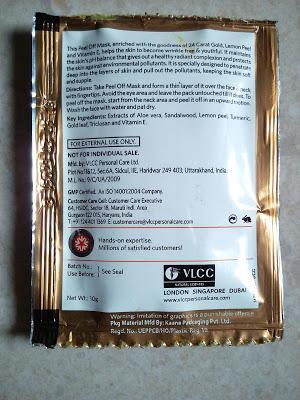 VLCC Gold Facial Kit Review