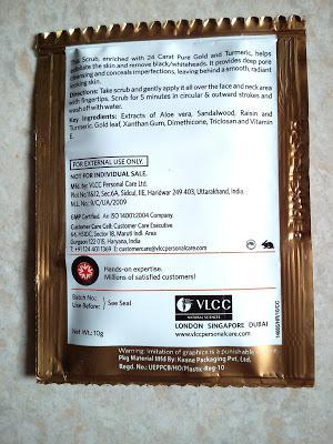 VLCC Gold Facial Kit Review