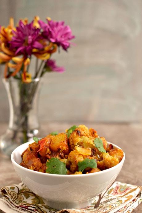 Dry Potato-Cauliflower Curry