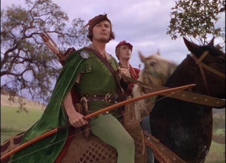 Errol Flynn and Patric Knowles in The Adventures of Robin Hood