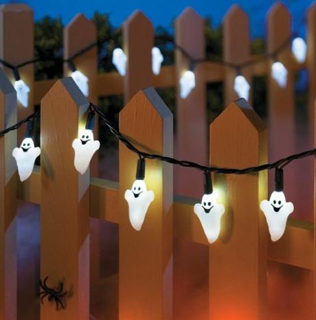 Happy Ghosts Halloween String Lights