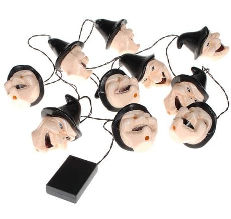 Witch Halloween String Lights