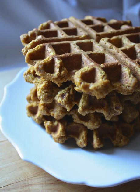 Pumpkin Spelt Waffles