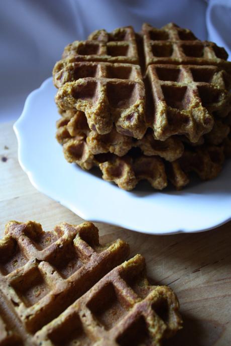 Pumpkin Spelt Waffles