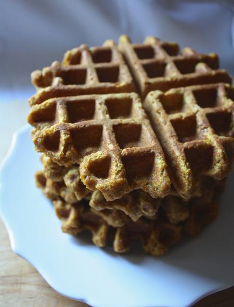 Pumpkin Spelt Waffles