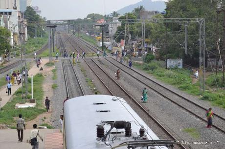 folly of people crossing Railway tracks - despite so many fatal accidents