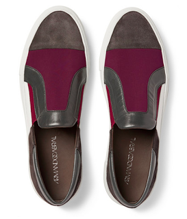 The Sophisticated Slip:  Armando Cabral Panelled Slip-On Sneaker