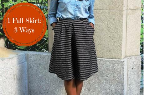 3 Ways to Wear a Full Skirt At The Office