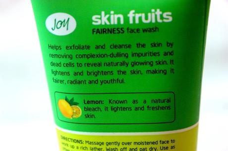 Joy Skin Fruits Fairness Face Wash Review