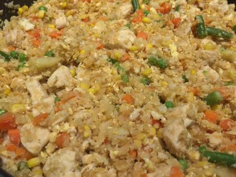 Cauliflower Chicken Fried “Rice” | Guest Recipe by Liz Creek of OMG! Gluten Free