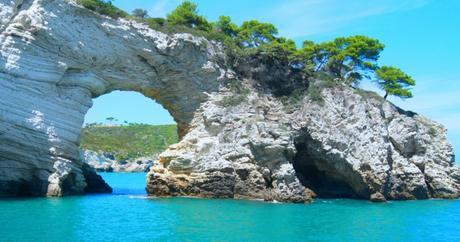 Image of the sea in Gargano in southern italy