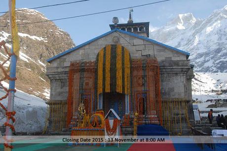 Kedarnath Temple During winter