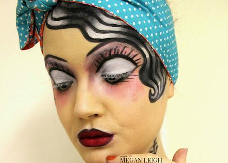 Classic Tattoo Pin Up Girl - Halloween Makeup