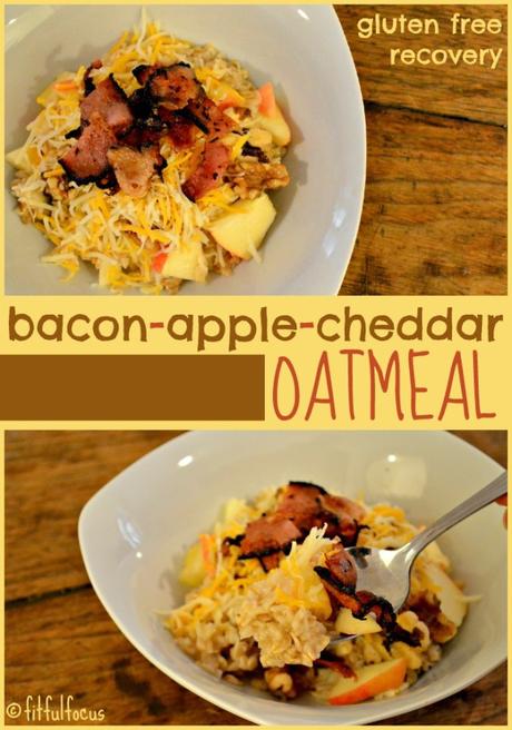 Post Run Recipes | Bacon Apple Cheddar Oatmeal | Runner's World Meals On The Run Cookbook Review | Cookbook | Runner's Fuel |Recipes for Runners