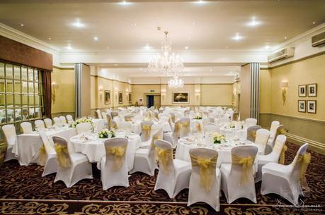 Wedding layout at hendon hall Hotel