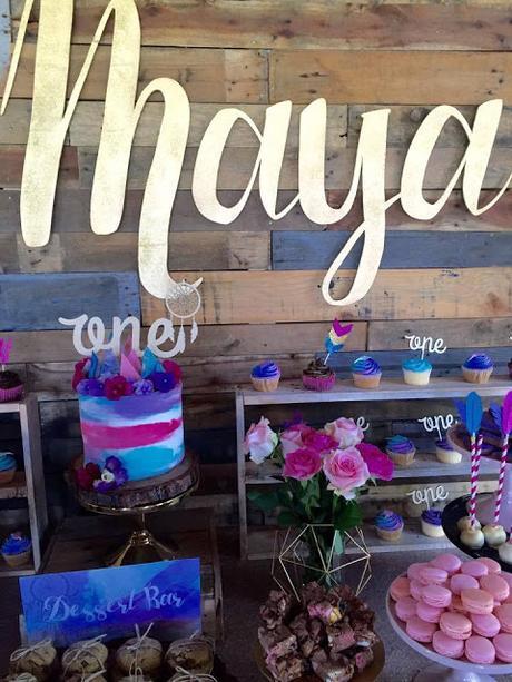 Maya's boho themed 1st birthday by Rebecca King