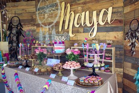 Maya's boho themed 1st birthday by Rebecca King