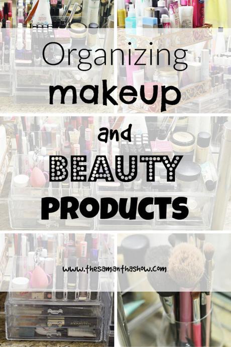 organzing makeup and beauty products