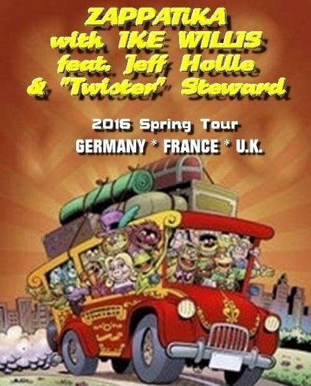 ZAPPATiKA + Ike Willis + Jeff Hollie + Craig Twister Steward: European Spring tour