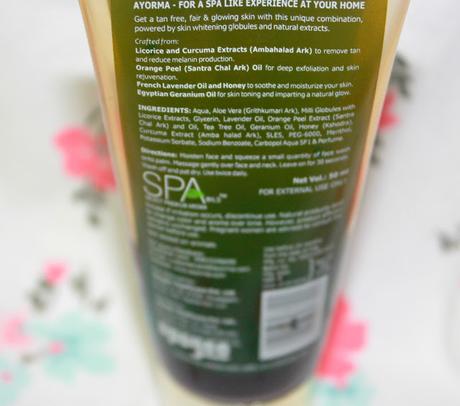 Ayorma Fairness & Anti-Tan Face Wash Review