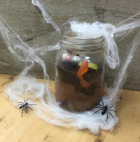 Halloween_worm_Dirt glasgow foodie explorers halloween recipe 