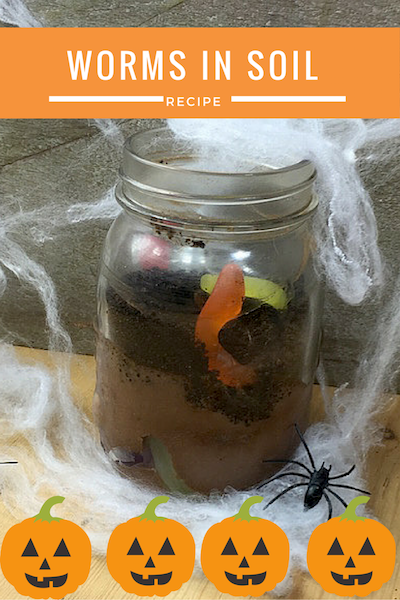 worms_in_soil_Image glasgow foodie explorers halloween recipe 