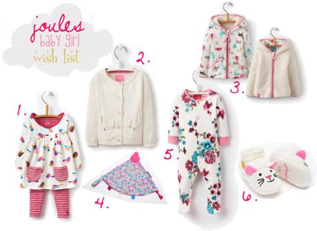 Joules baby girl wish list