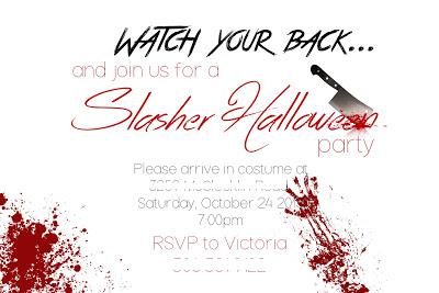 Slasher Movie Halloween Party