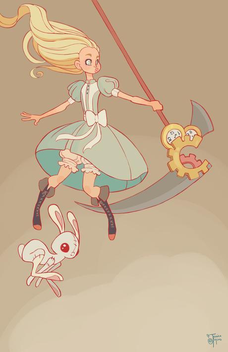 Disney Princesses Gets Equipped With Badass Weapons alice_in_wonderland_by_meomai-d99le1m