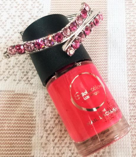 Seduction Las Vegas Nail Lacquer in no.83 Shy Rose Review, Price and NOTD