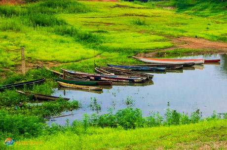 Wooden boats on Lake Gatun