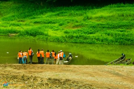 Preparing to boat on Lake Gatun