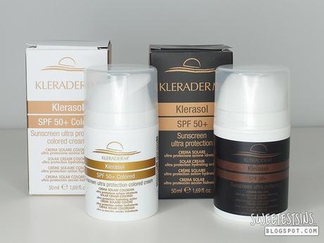 Kleraderm Klerasol SPF 50+ Colored Sunscreen Ultra Protection Colored Cream klerasol