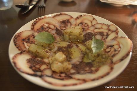 Octopus carpaccio