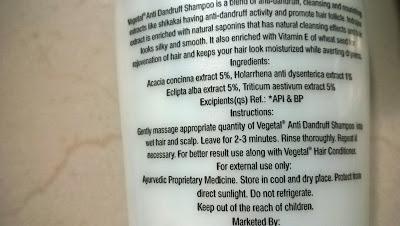 Vegetal Anti Dandruff Shampoo Review