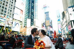 Holly&David (96) Central Park Wedding Times Square