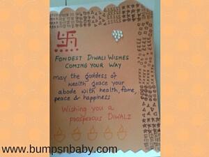 Diwali Greeting Cards DIY with Toddlers and Kids