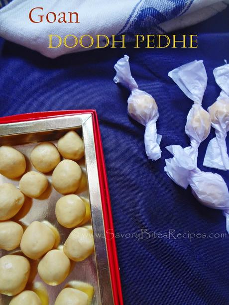 Goan Doodh Pedhe / Milk Fudge