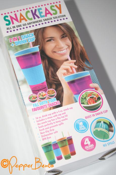 SnackEasy 2 in 1 Snack + Drink Cup Box