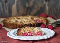 Raspberry Coconut Crumble Tart (Paleo, GF + Vegan)