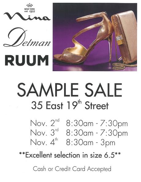SHOPPING NYC: Delman Shoes, Nina Shoes, & RUUM Sample Sale