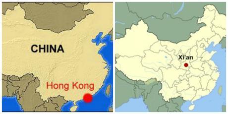 Map of China/Map of Hong Kong