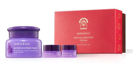 innisfree Green Christmas Jeju Orchid Enriched Cream Set