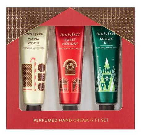 innisfree Green Christmas Perfumed Hand Cream Gift Set resized