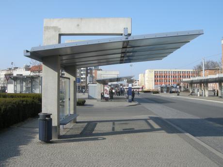 Olomouc Train Station Transport Hub, Czech Republic - Bus Stop Shelter