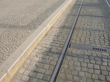 Olomouc Train Station Transport Hub, Czech Republic - Kerb Edge to Tram Route