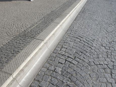 Olomouc Train Station Transport Hub, Czech Republic - Bus Platform Kerb