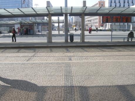 Olomouc Train Station Transport Hub, Czech Republic - View from Train Station Towards Tram and Bus Platforms